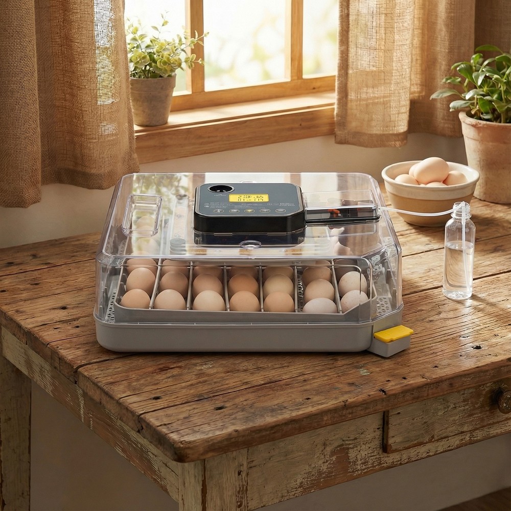48H Pro 48-Egg Incubator, Fully Automatic Egg Turner, LED Egg Candler