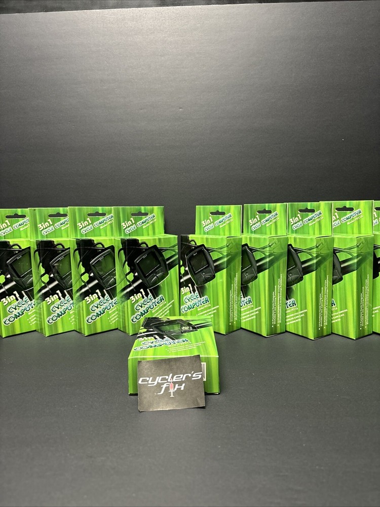 (10) Wired 12 Function Bike Cycling Computer Speedometer Tripmeter Odometer Time