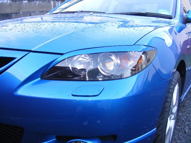 Eyelids eyebrows FRONT headlight light brows Trim for MAZDA 3 SEDAN no hatchback