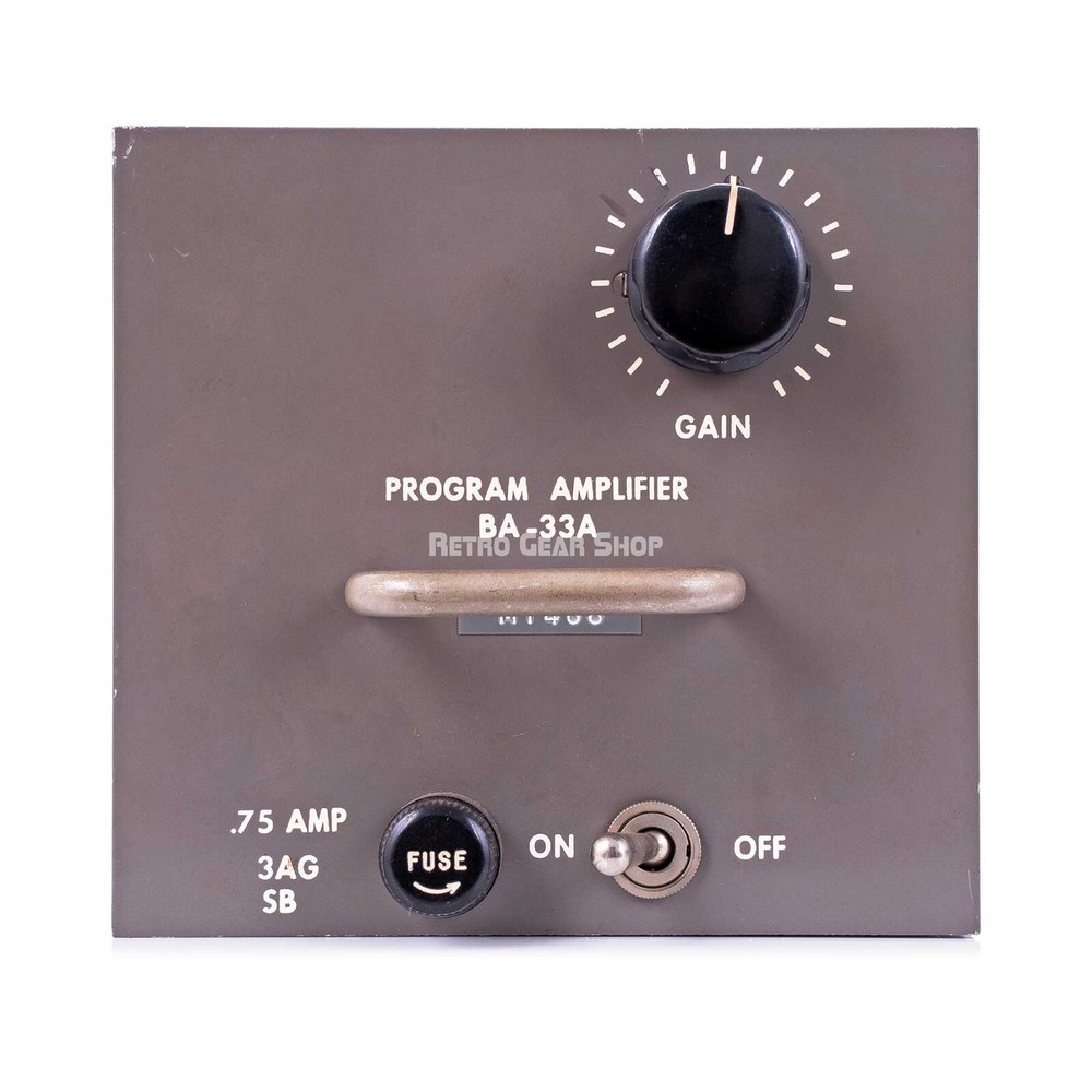 RCA BA-33A Program Amplifier Microphone Preamplifier Vintage Rare BA33A Mic Pre