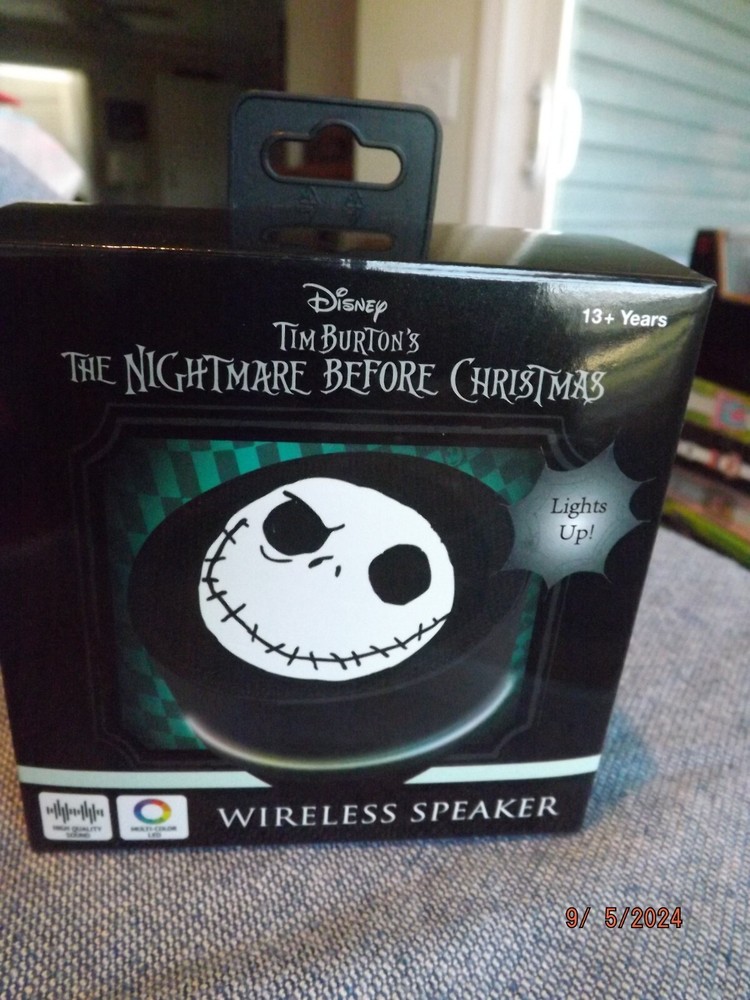 The Nightmare Before Christmas Wireless Speaker--NIB
