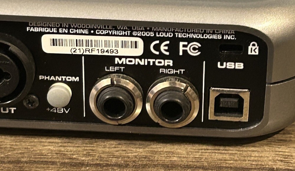 TAPCO Link Firewire 4x6 audio interface 2 Inputs, Fully Tested With Power Supply