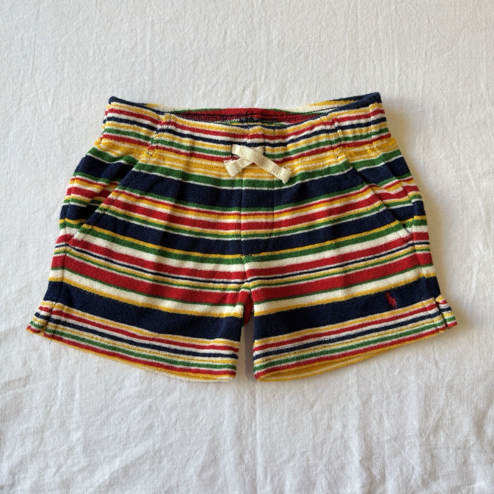 Polo Ralph Lauren Kids Toddler striped cotton terry polo shirt and shorts set