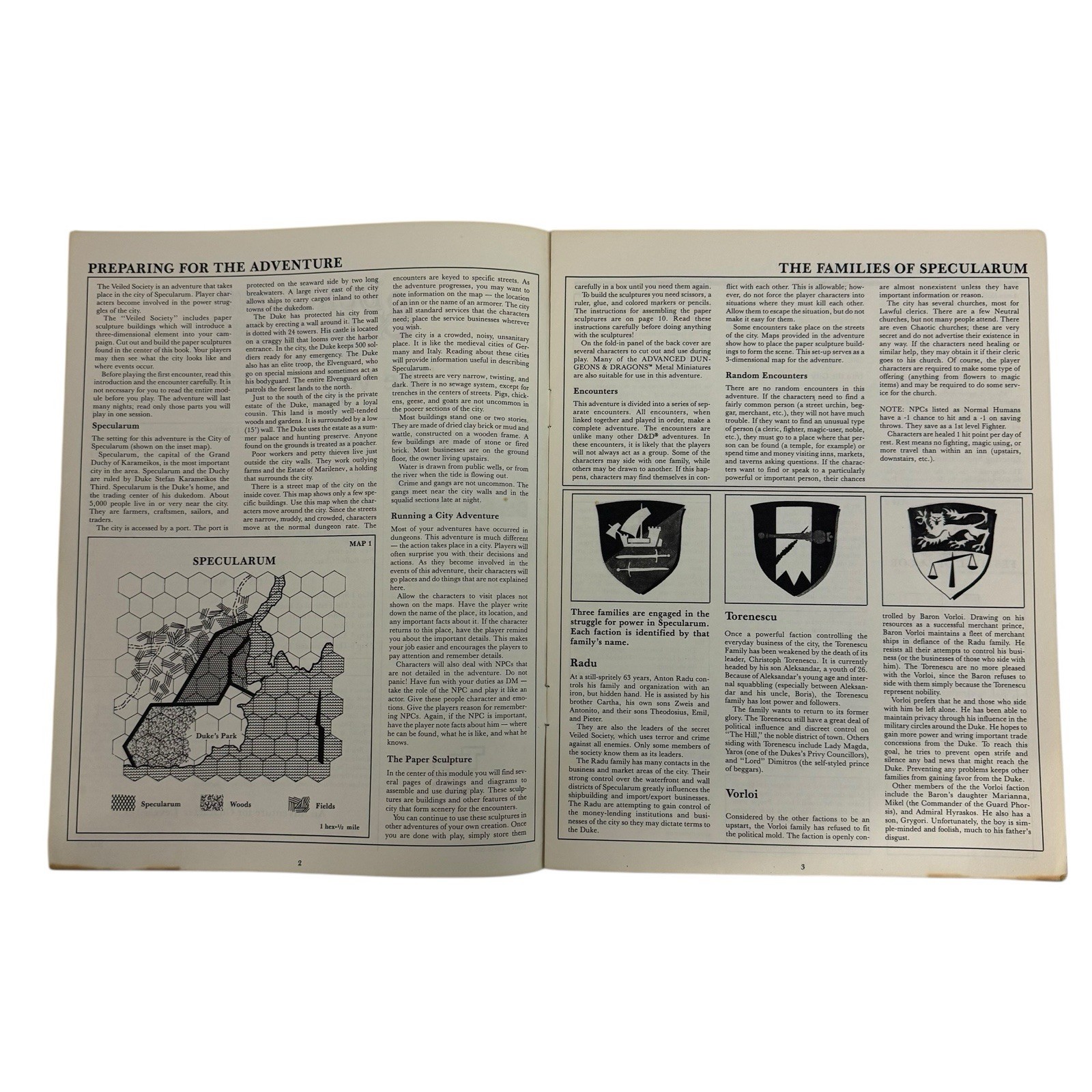 Dungeons & Dragons 1984 B6 The Veiled Society by David Cook TSR 9086