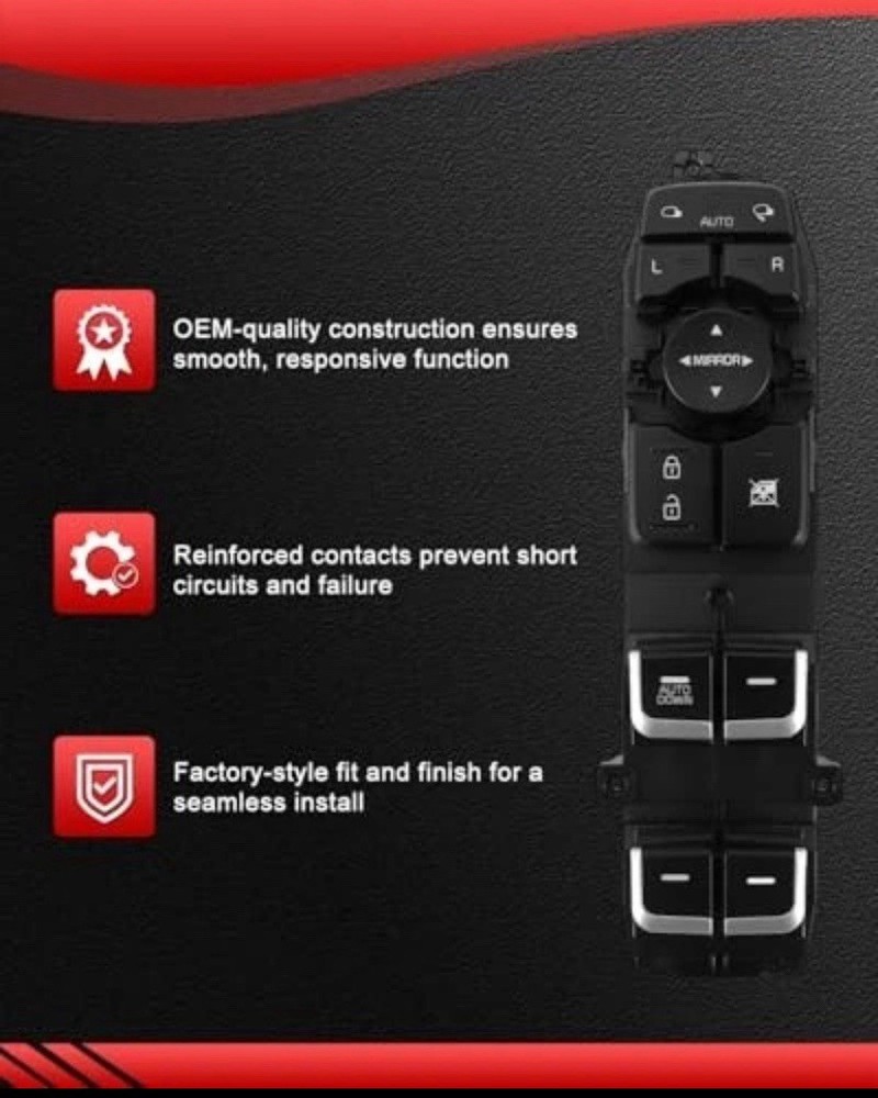 93570-C5010 Driver Side Power Window Master Switch Fits for 2015 2016 2017 N
