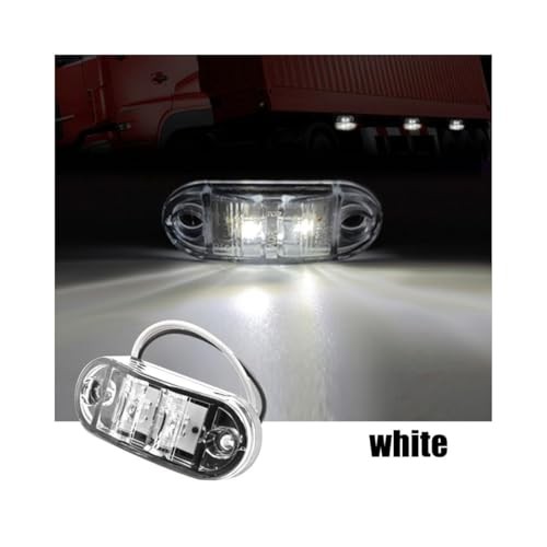 4 Pcs 2.5 Inch 9-30V side tail lights, 2 Diode Waterproof LED, E4 trailer side
