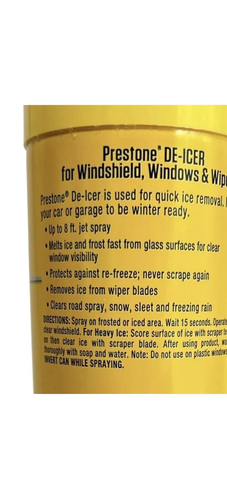 Prestone (Lot of 3) 17 fl. oz. Ice Fighter Sprays, De-Icer For Windshield