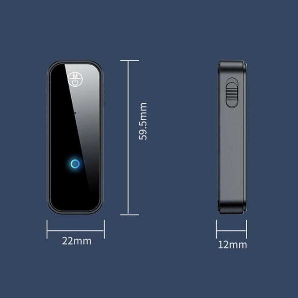 2 in 1 Bluetooth 5.0 Receiver Transmitter Wireless Car Audio Aux Adapter 3.5mm