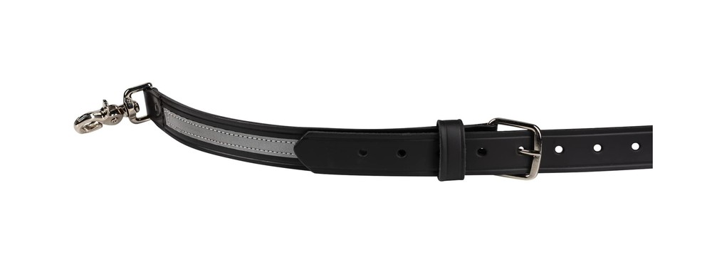 Firefighter Reflective Radio Strap and Holder Leather Bundle Set Includes Rad...
