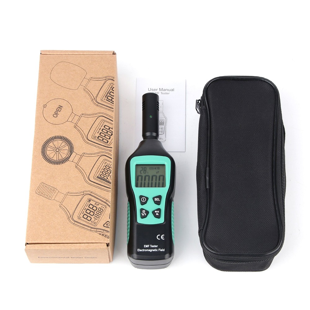 LCD Radiation Dosimeter EMF Meter Electromagnetic Radiation Detector Accessories