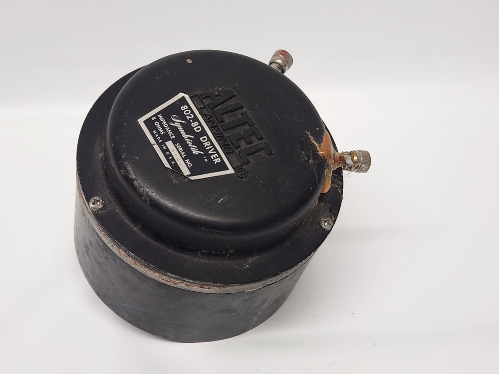 Vintage Altec Lansing 802-8D 8 Ohm Compression Horn Driver VOTT
