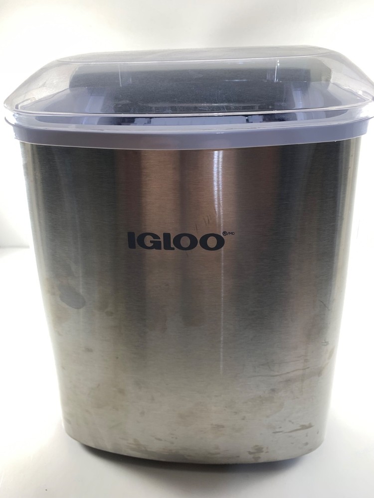 Igloo ICEB26SS Automatic Portable Stainless Steel Countertop Ice Maker Machine