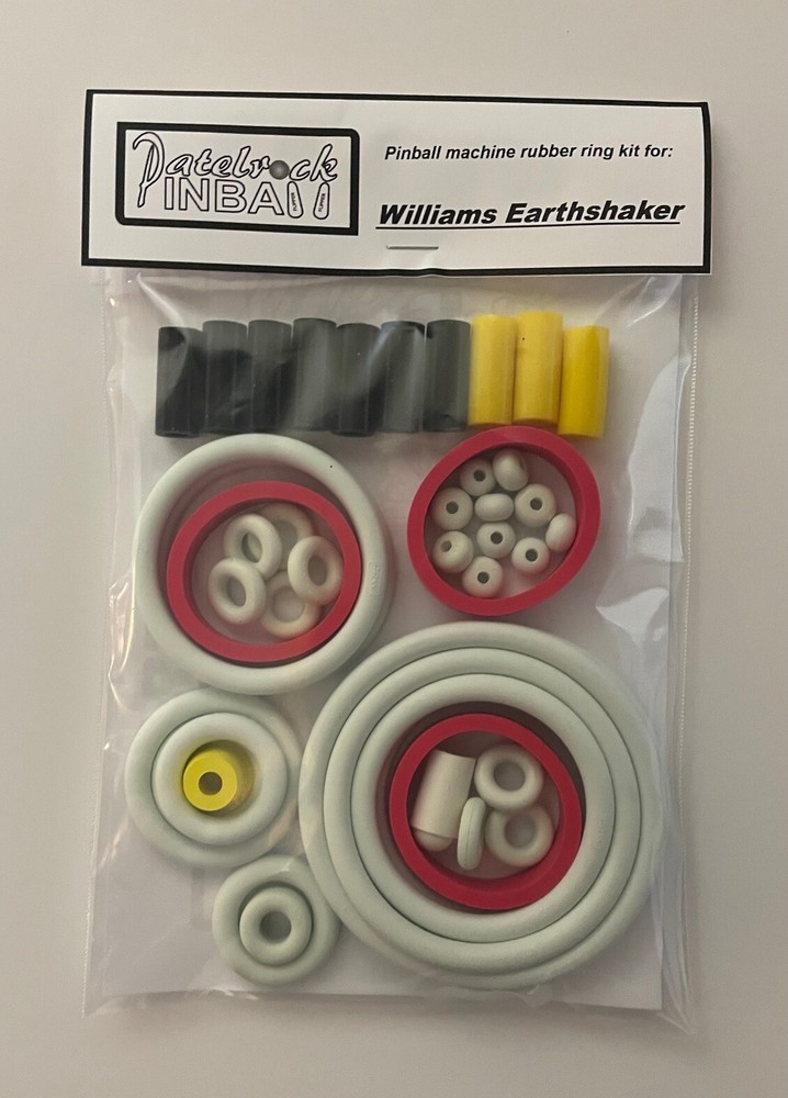 1989 Williams Earthshaker Pinball Machine Rubber Ring Kit