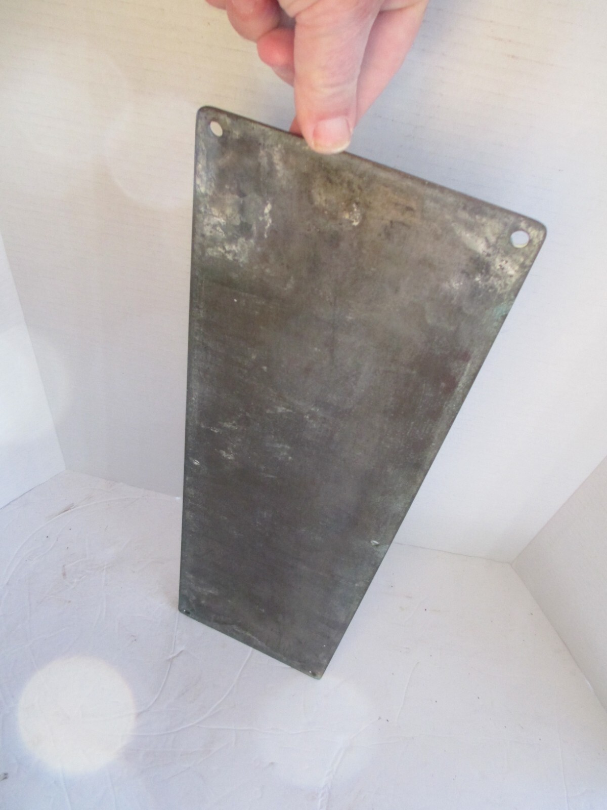 Vintage Brass Cruise Ship BELVEDERE DECK Nautical Maritime Sign Plaque D9