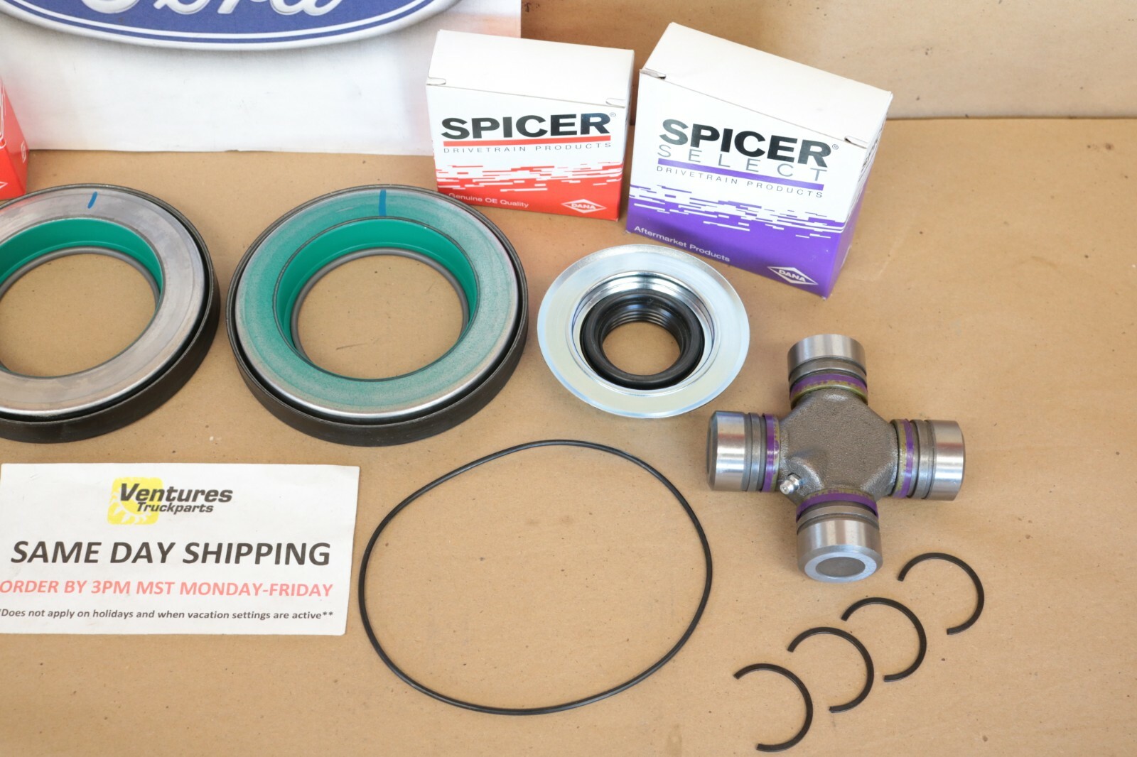 Ford F250 F350 Superduty 2005-2014 Front Axle Seal And Greaseable U Joint Kit