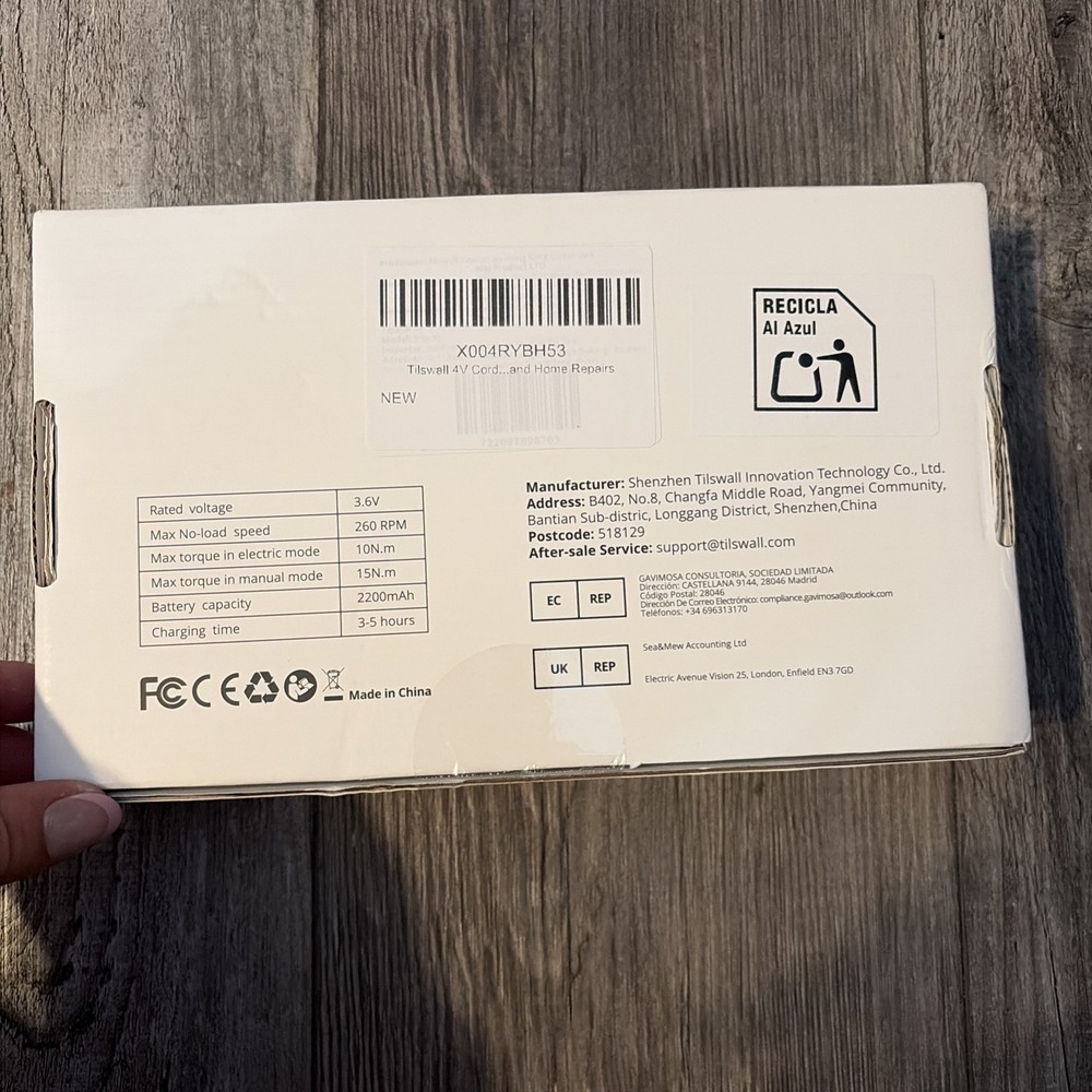 Tidwell W122 Cordless Screwdriver