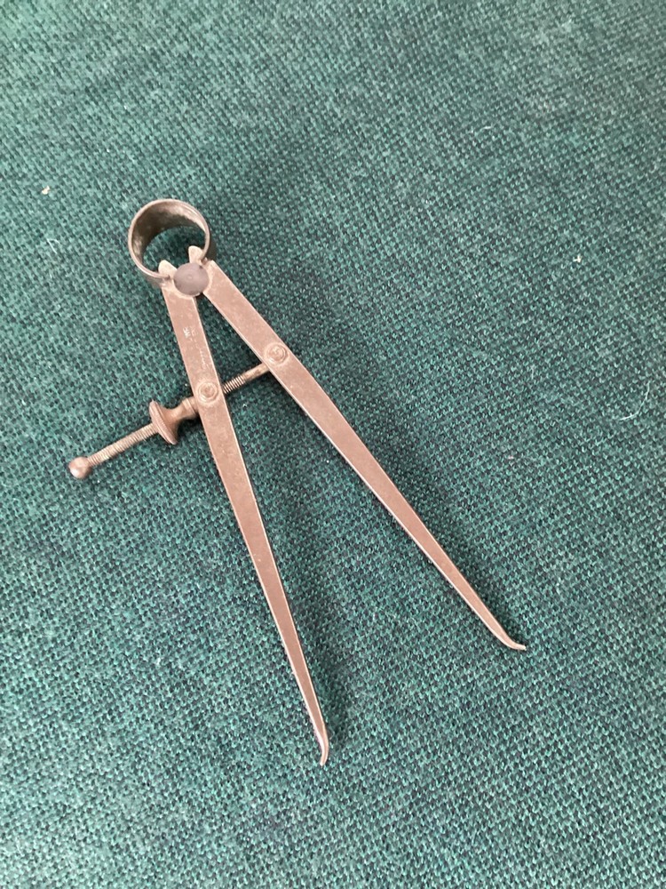 VINTAGE MOORE & WRIGHT made in SHEFFIELD compass technical drawing instrument