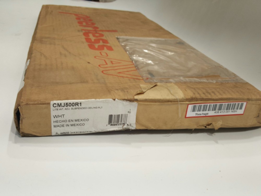 PEERLESS CMJ500R1 Suspended Ceiling Plate,Projector,White