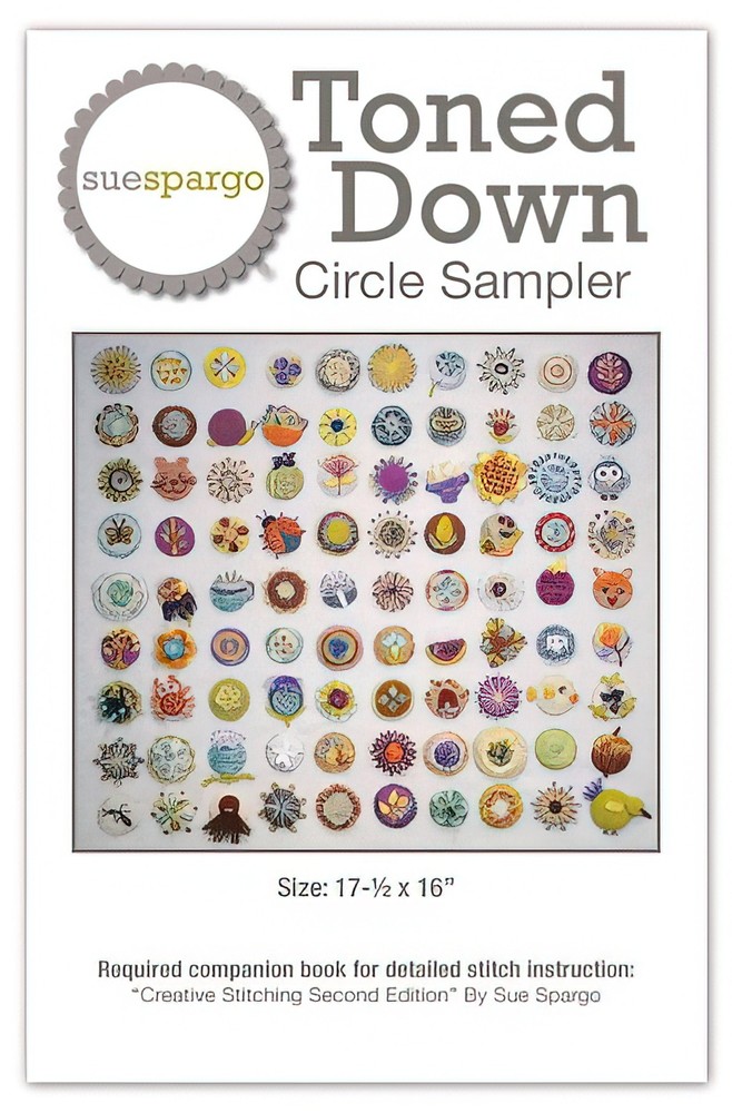 Toned Down Circle Sampler Pattern by Sue Spargo Folk-Art Quilts