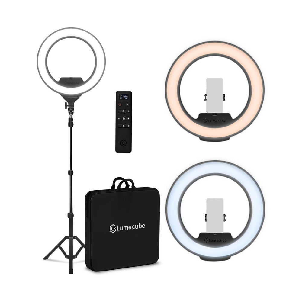 Lume Cube Ring Light Pro 18-inch - Bright Lighting for Podcasting, Streaming,...