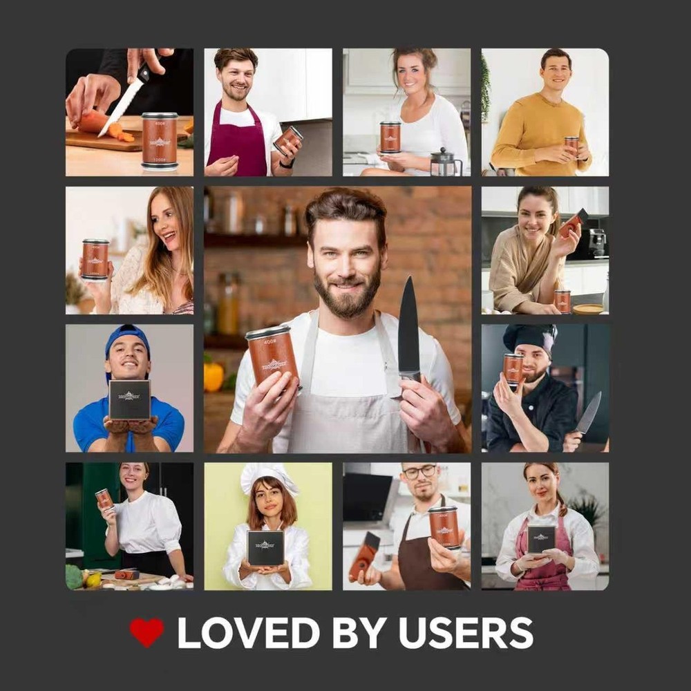 The Innovative Knife Sharpener - Patented Multi-Angle Premium Rolling Knife S...