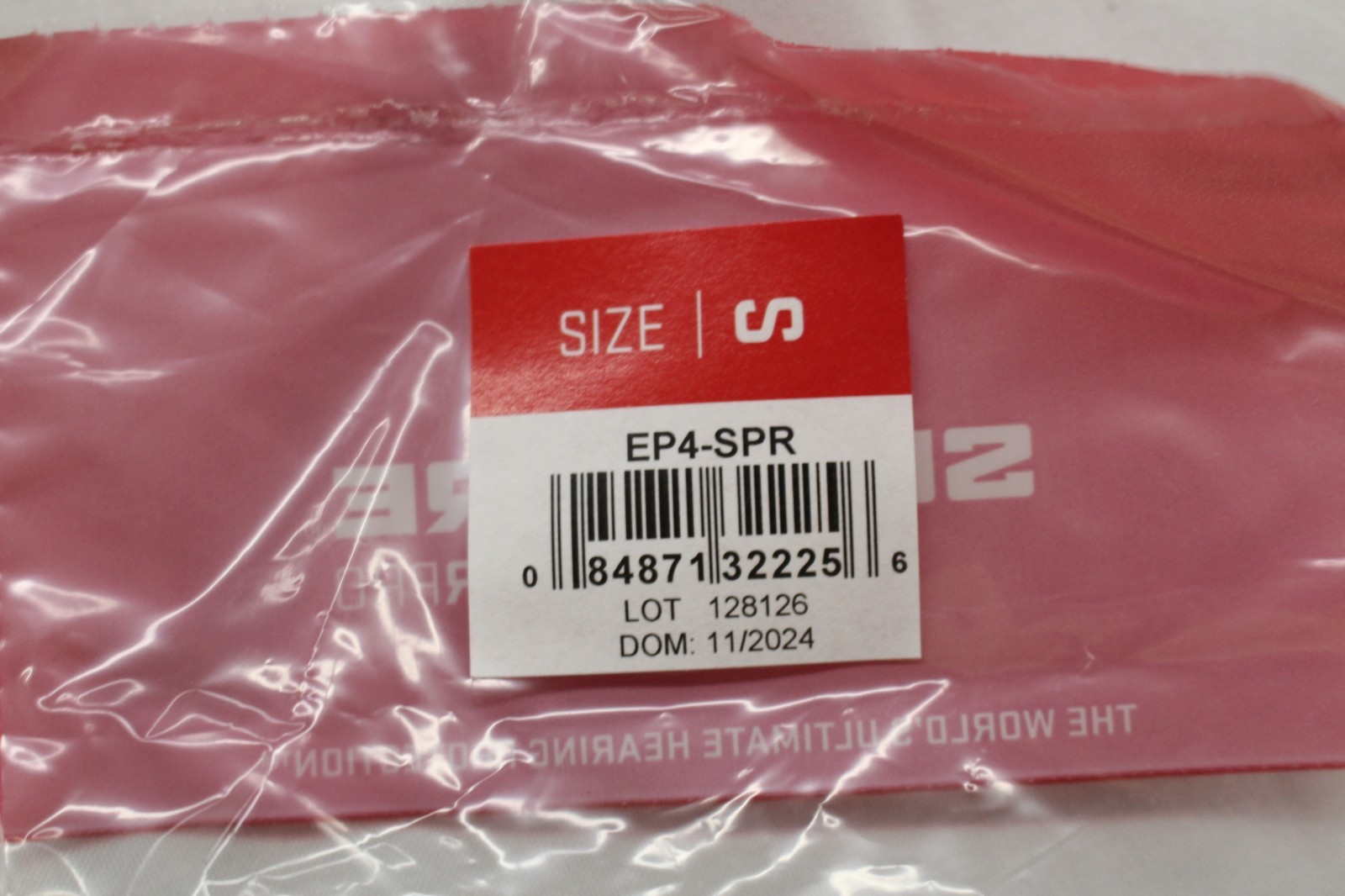 SUREFIRE SONIC DEFENDERS PLUS EP4-BK BLACK SZ SMALL