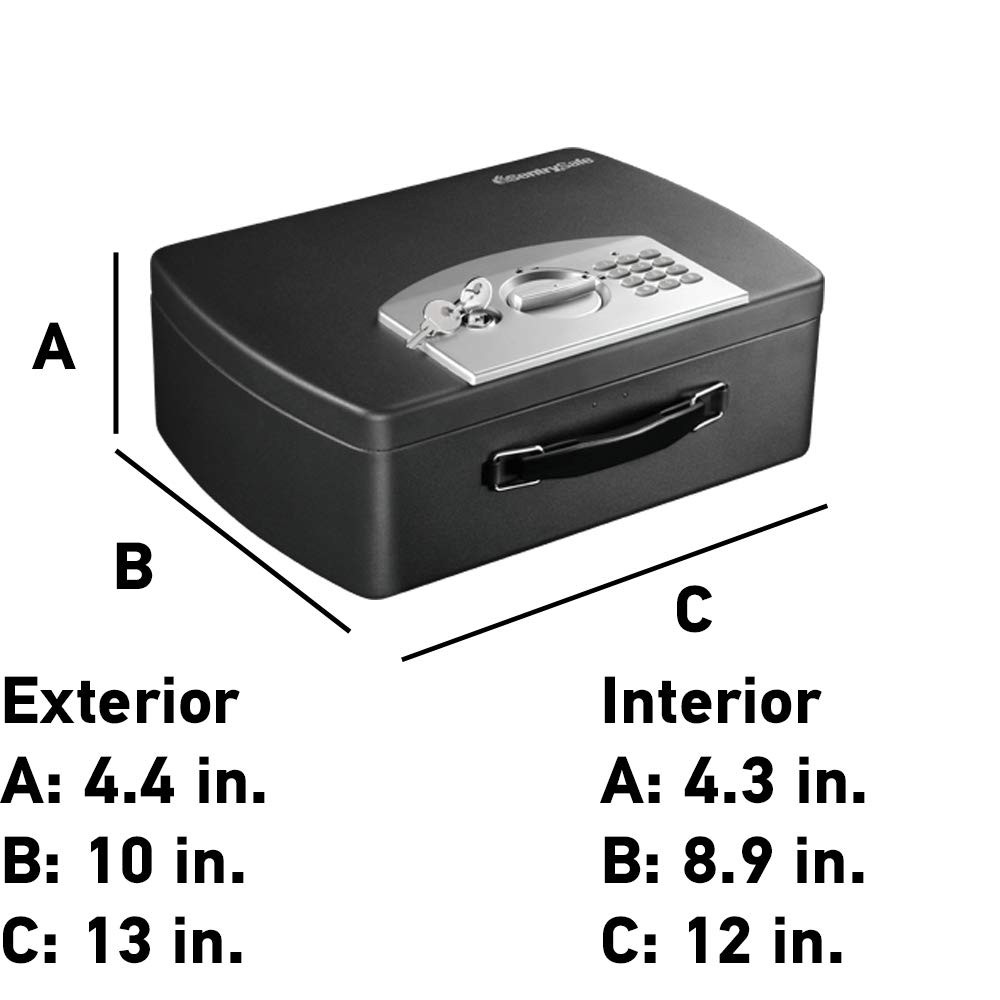 Portable Safe Box Digital Keypad Lock Small Steel Security Safe