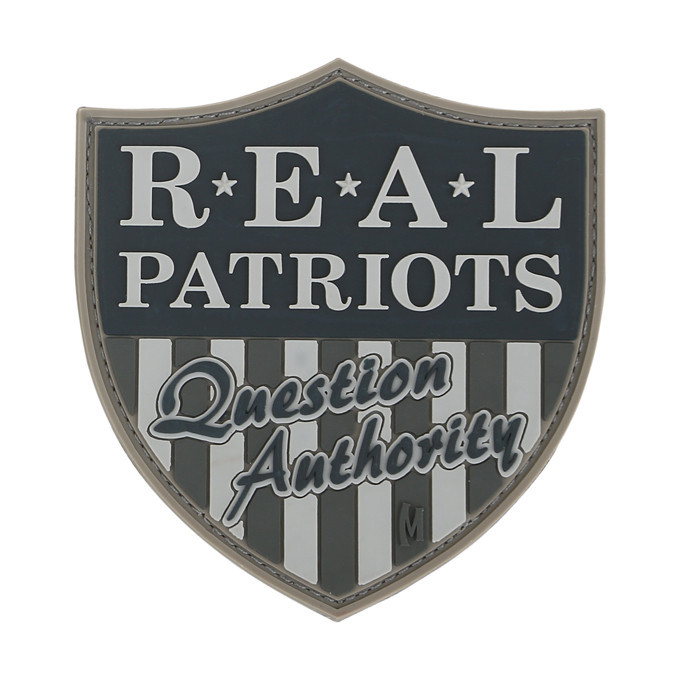 PVC Morale Patch - MAXPEDITION - REAL PATRIOTS - SWAT colors - Hook & Loop