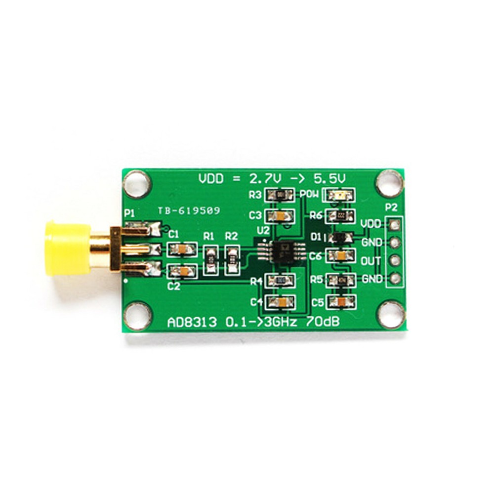 1pc AD8313 0.1 GHz to 2.5 GHz, 70 dB Logarithmic Detector/Controller Module