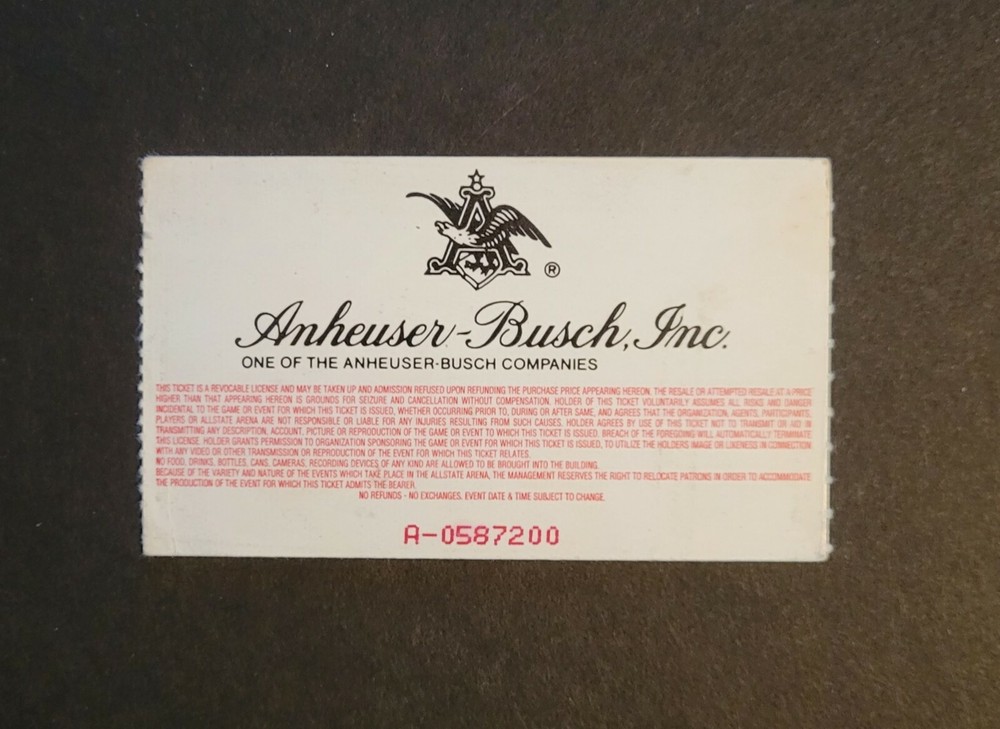 Kiss 2000 Music Concert Ticket Stub at All-State Arena