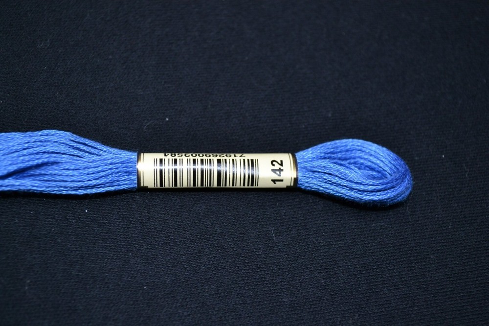 Anchor Cotton Threads for Embroidery Shade 142 Copen Blue Medium