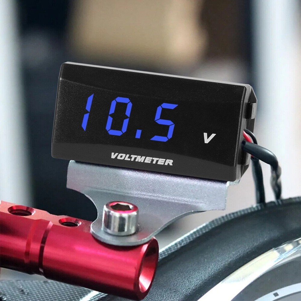 12V Digital LED Display Voltmeter Voltage Gauge Panel Meter for Car Motorcycle