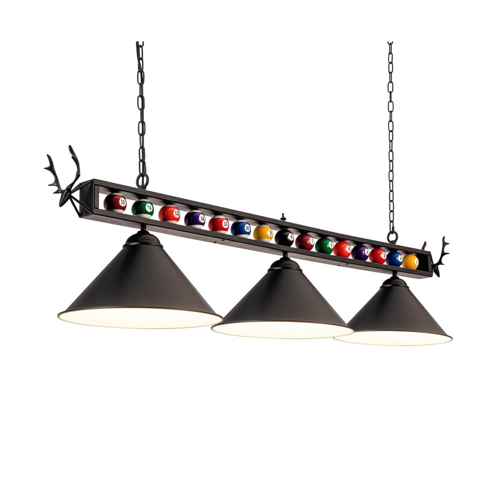 Pool Table Light, 58" Billiard Light for 7' 8' 9' Pool Table, Hanging Billiar...