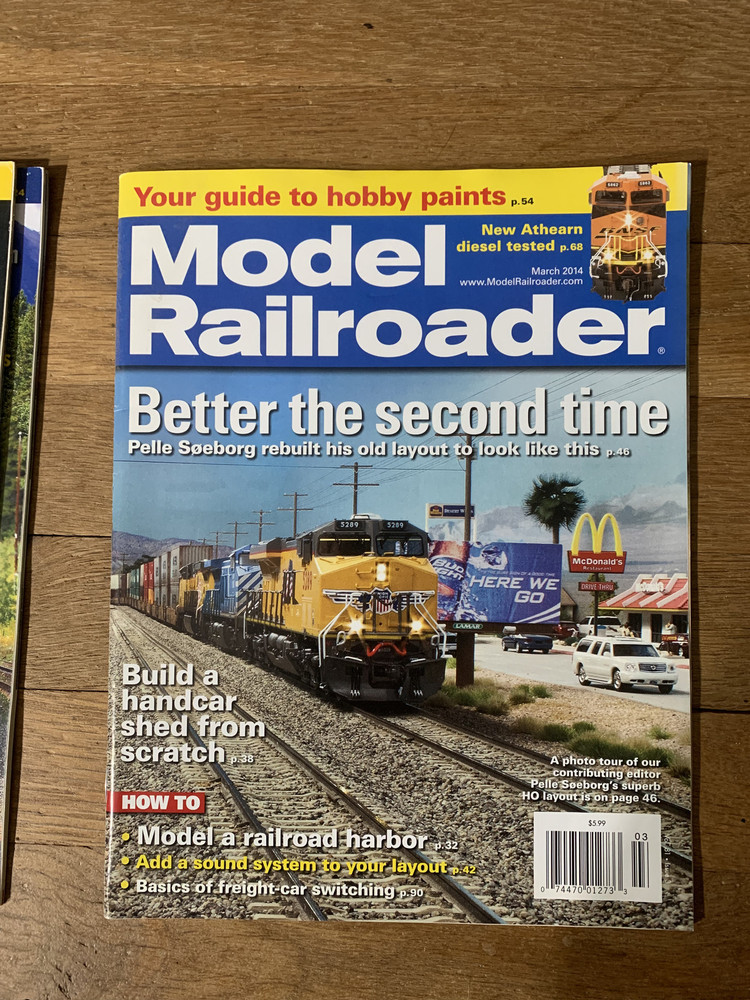 2013 2014 Model Railroader / Trains Magazines 5 Issues