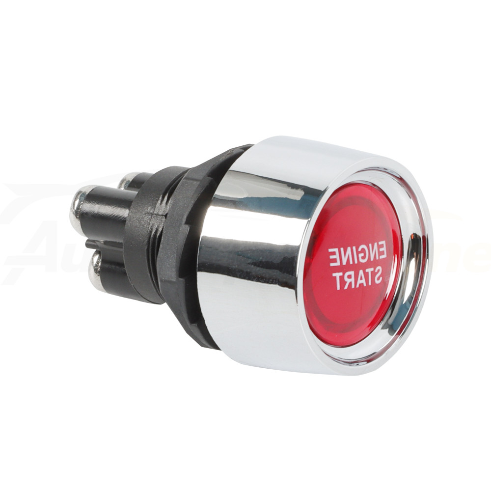 Universal 12V Car Red Illuminated Engine Start Switch Push Button Race Starter