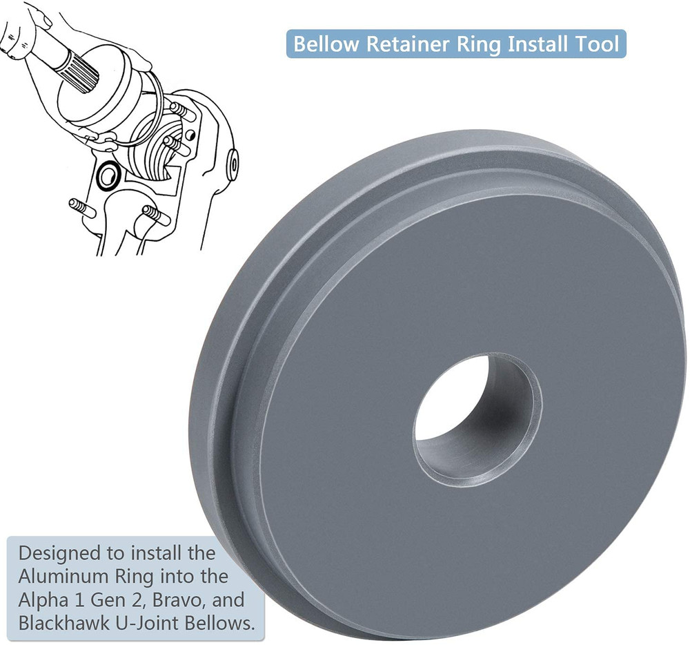 Bellow Retainer Ring Sleeve Installation Tool & Hinge Pin Tool For Mercruiser
