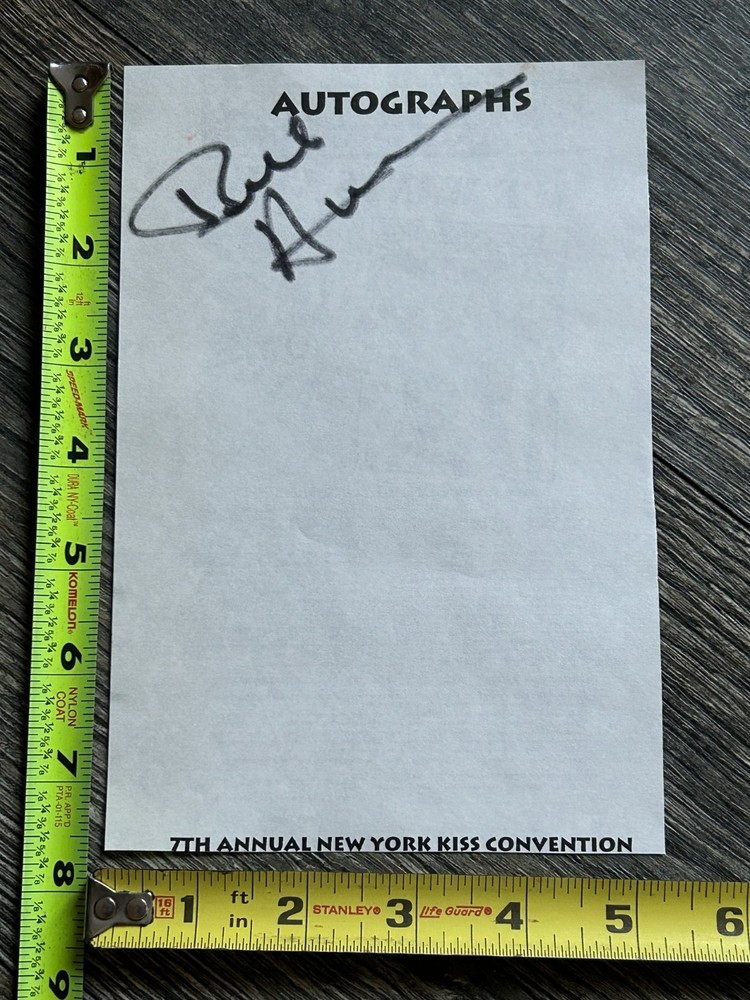 Kiss BILL AUCOIN Signed Autograph NY Convention Flyer Vintage Kiss Memorabilia