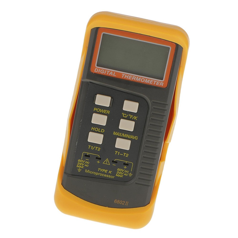 LCD Digital Thermometer 2 K-Type Dual Two Channel