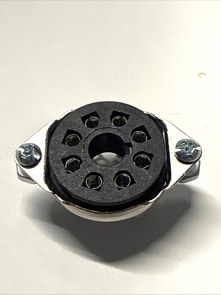 OCTAL  socket 8 PINS  with bolts and nuts for 6V6GT 6X5GT 6SK7-bottom mounted