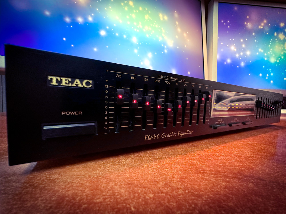 TEAC EQA-6 🌈RaRe🌈 Vintage Stereo Graphic Equalizer