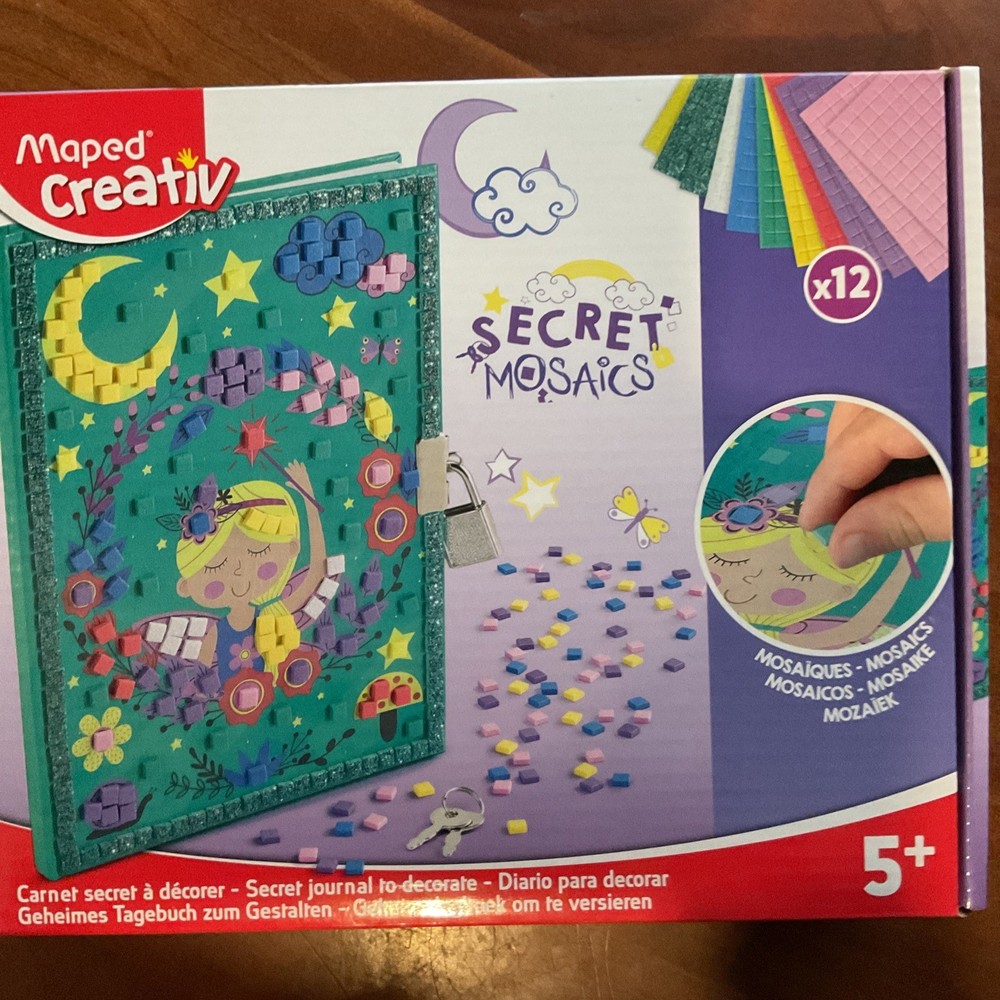 Maped Creativ Secret Mosaics Diary With Lock