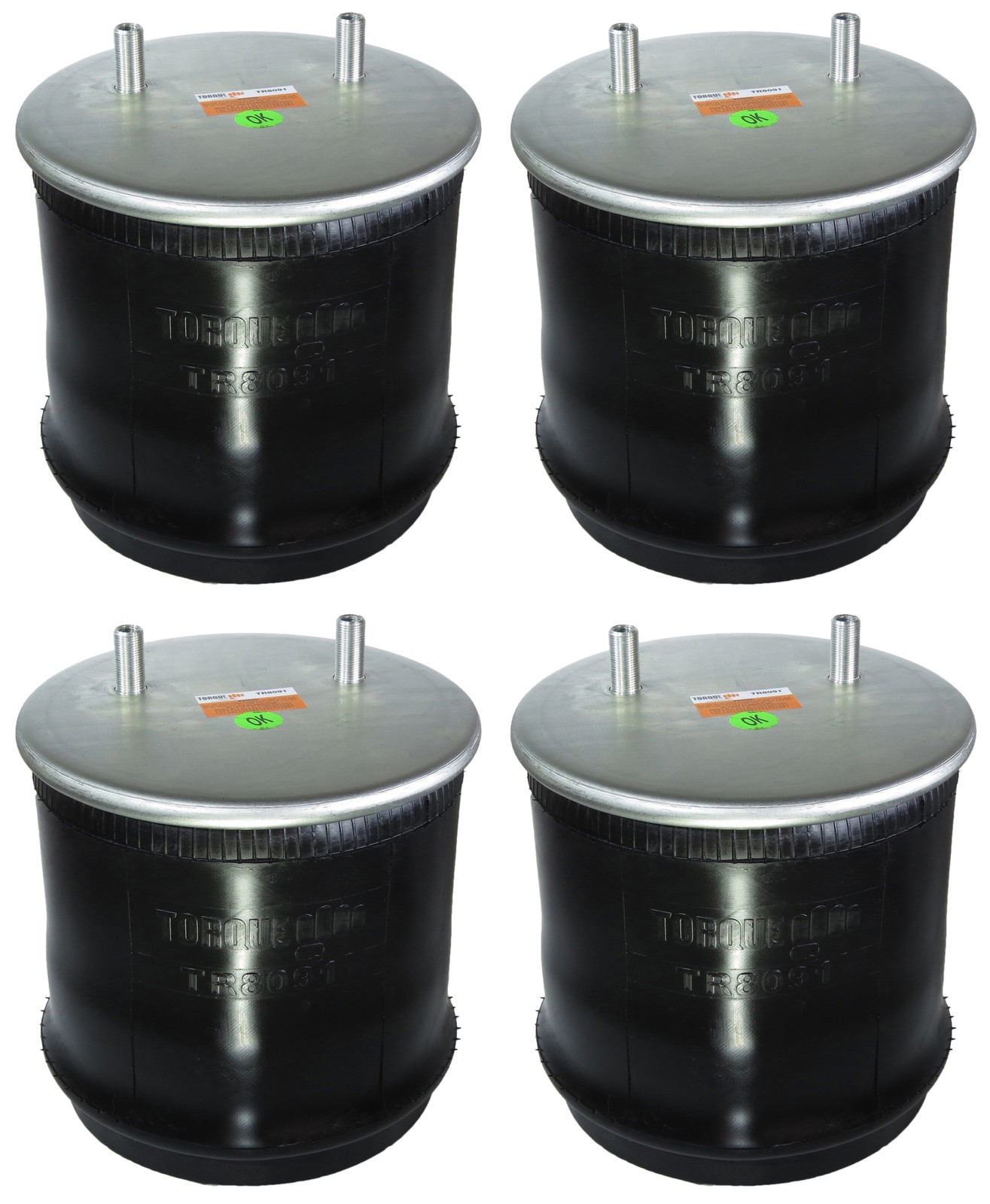 4x Trailer Air Spring Bags Replace W01-358-8091 Hendrickson S-20901 S-21784