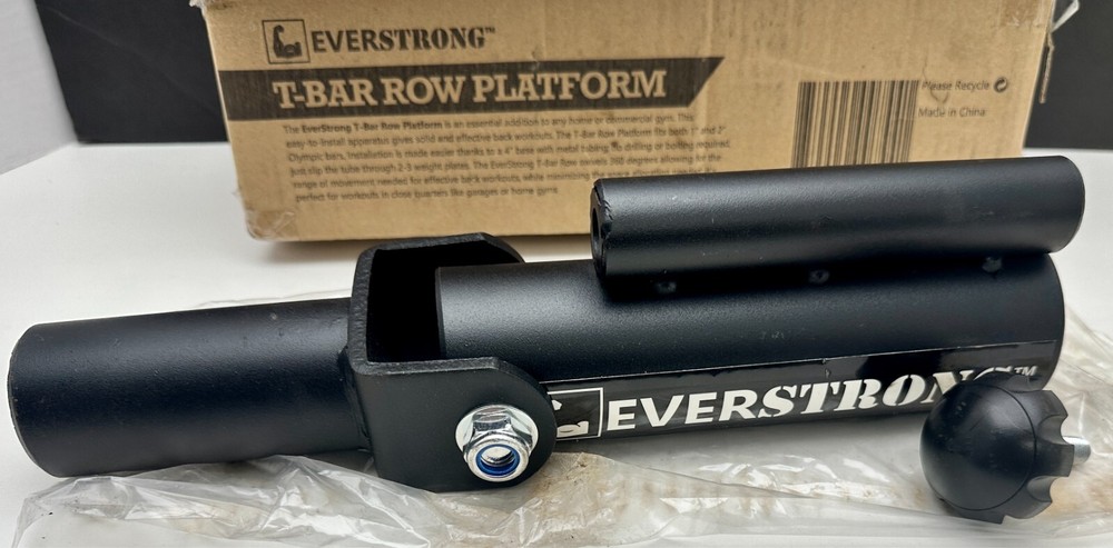 Everstrong T-Bar Row Platform Fits 1-2" Olympic & Weight Plates