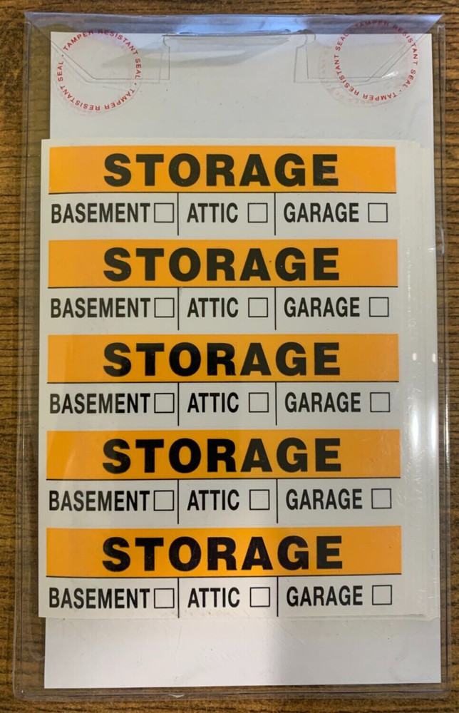 Moving Labels - 140 Permanent Box Labels