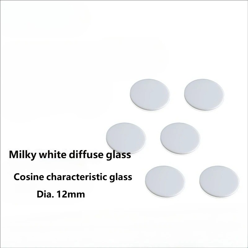 1PC Milky White Diffuser Glass Cosine Diffuser Sheet 12mm OD Various Thickness