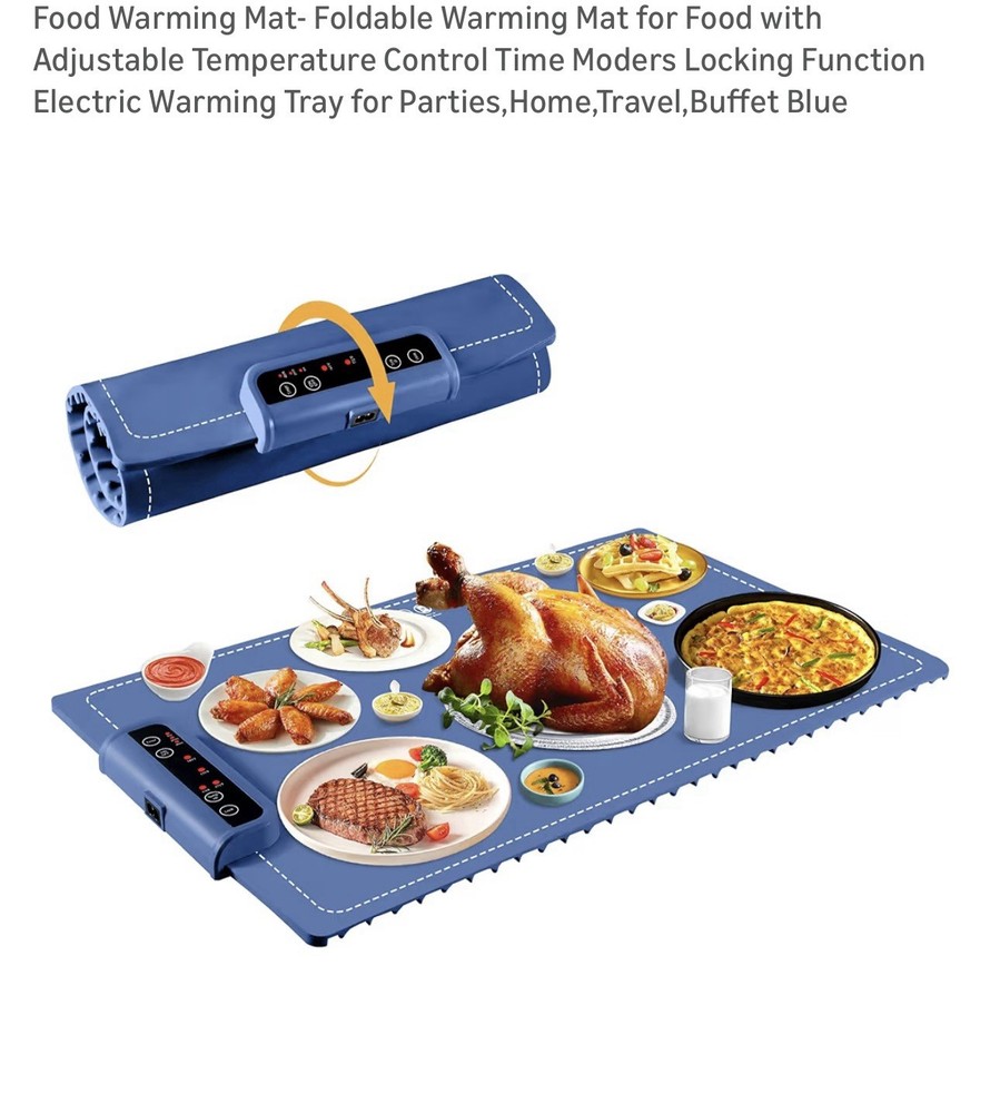 Foldable Food Folding Mat With Adjustable Temperature Control Time