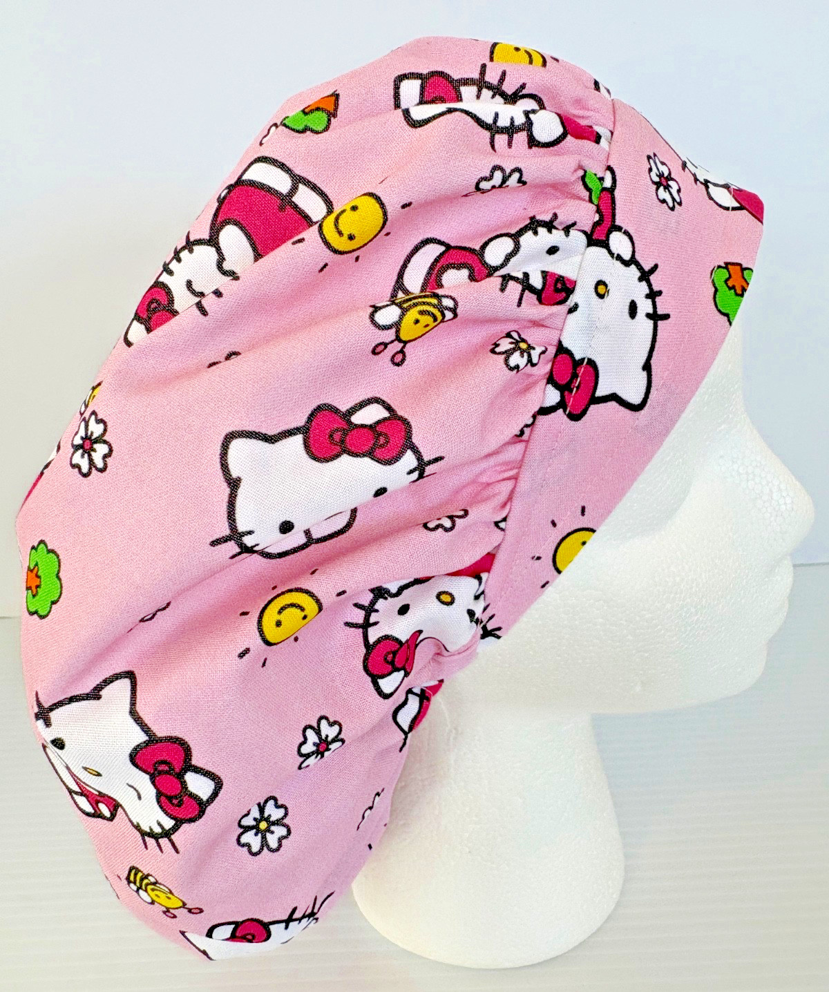 Hello Kitty Print Size Medium Medical Bouffant Scrub Cap Surgery Hat