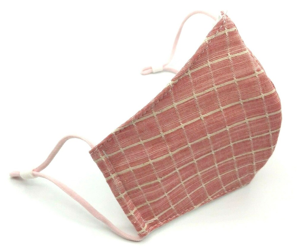 Comfy Washable Reuseable Kid Face Mask Adjustable Ear Loop Pink Car