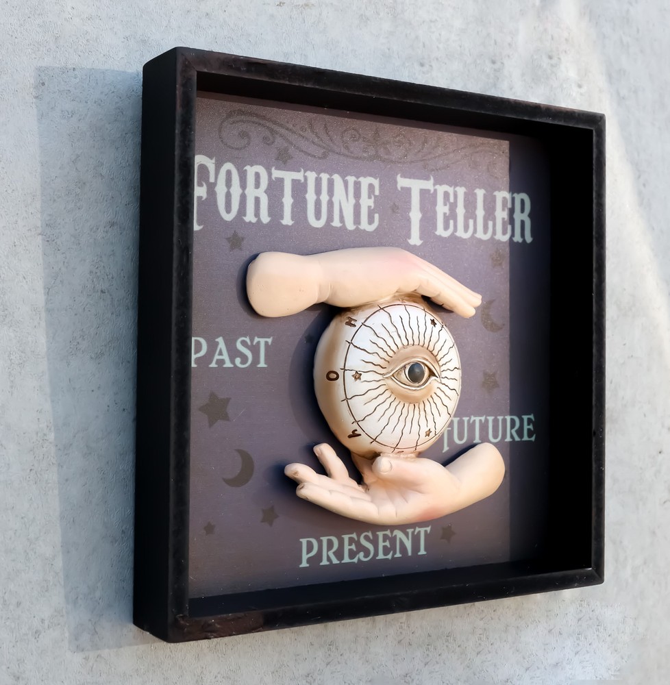 All Seeing Eye Fortune Teller Palms Past Future Present Wall Decor With Frame