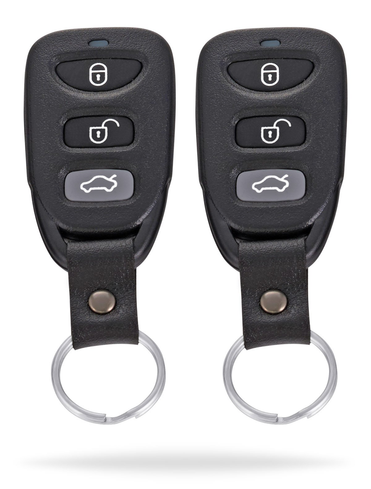 InstallGear Keyless Entry System with Two 4-Button Remotes & 4 Door Lock -